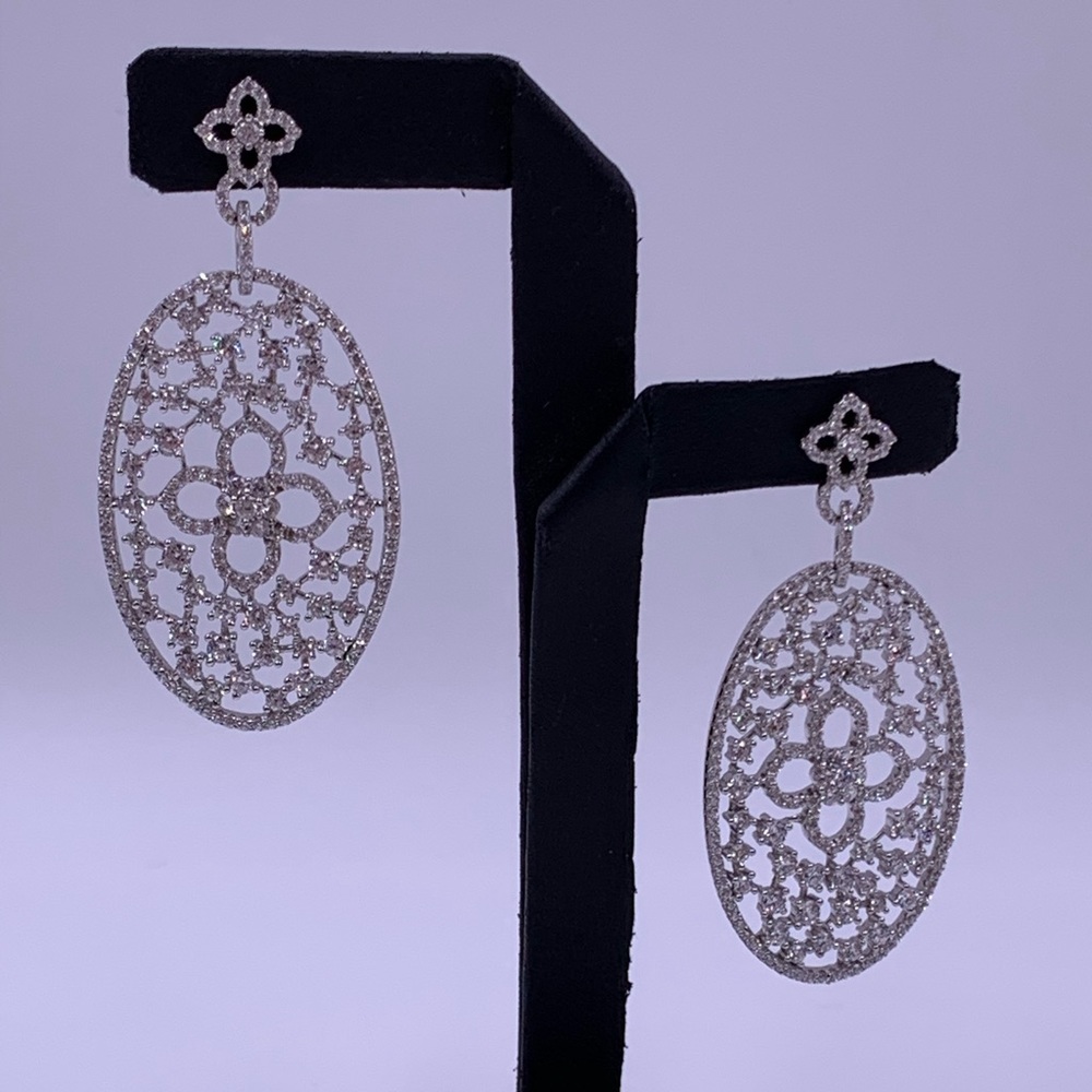 Swarovski Crystal Sterling Silver Earring